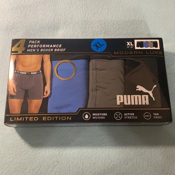 Puma Underwear Socks Puma 4pack Mens Underwear Size Xl